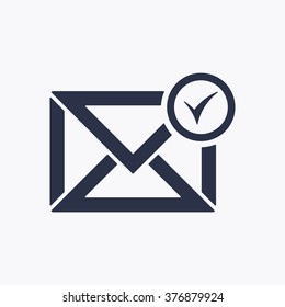 email   icon,  isolated. Flat  design.