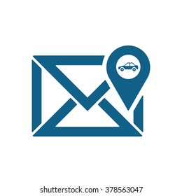 email  icon,  isolated. Flat  design.