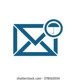 email  icon,  isolated. Flat  design.
