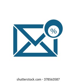 email  icon,  isolated. Flat  design.