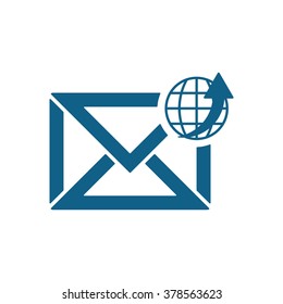 email  icon,  isolated. Flat  design.
