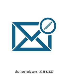 email  icon,  isolated. Flat  design.