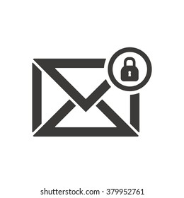 email  icon,  isolated. Flat  design.