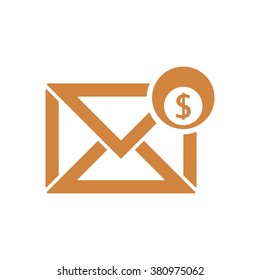 email  icon,  isolated. Flat  design.