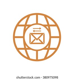   email  icon,  isolated. Flat  design.