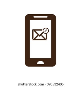 email  icon,  isolated. Flat  design.