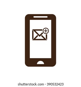 email  icon,  isolated. Flat  design.