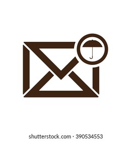 email  icon,  isolated. Flat  design.