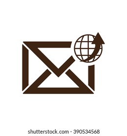 email  icon,  isolated. Flat  design.