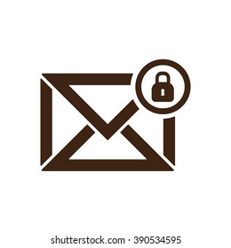 email  icon,  isolated. Flat  design.