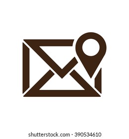 email  icon,  isolated. Flat  design.