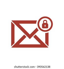 email  icon,  isolated. Flat  design.