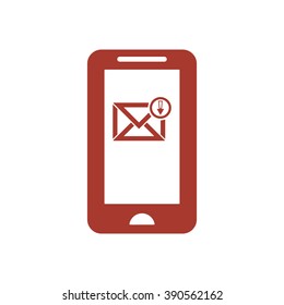 email  icon,  isolated. Flat  design.