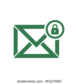 email  icon,  isolated. Flat  design.