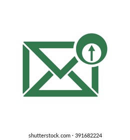 email  icon,  isolated. Flat  design.