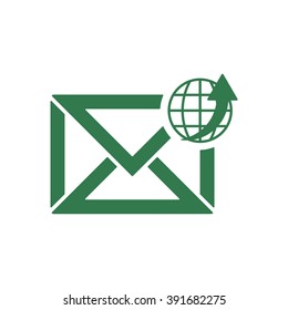 email  icon,  isolated. Flat  design.