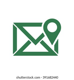 email  icon,  isolated. Flat  design.