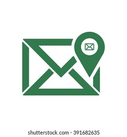 email  icon,  isolated. Flat  design.
