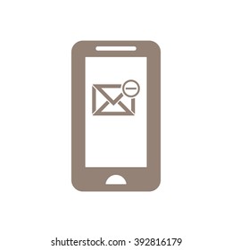 email  icon,  isolated. Flat  design.