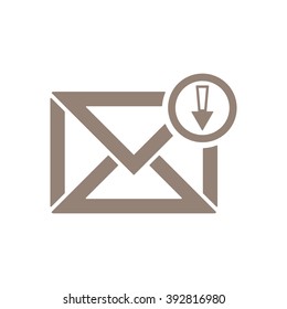 email  icon,  isolated. Flat  design.