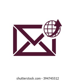 email  icon,  isolated. Flat  design.