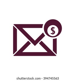 email  icon,  isolated. Flat  design.