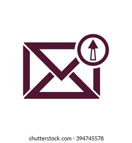 email  icon,  isolated. Flat  design.