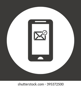 email  icon,  isolated. Flat  design.