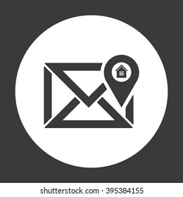 email  icon,  isolated. Flat  design.