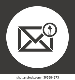 email  icon,  isolated. Flat  design.