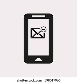 email   icon,  isolated. Flat  design.