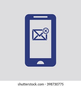 email  icon,  isolated. Flat  design.