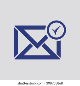 email  icon,  isolated. Flat  design.