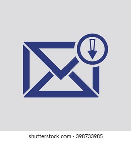 email  icon,  isolated. Flat  design.