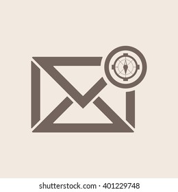 email  icon,  isolated. Flat  design.