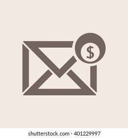 email  icon,  isolated. Flat  design.
