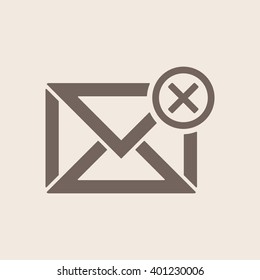 email  icon,  isolated. Flat  design.