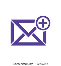 email  icon,  isolated. Flat  design.