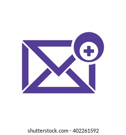 email  icon,  isolated. Flat  design.