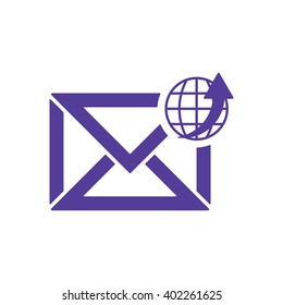 email  icon,  isolated. Flat  design.