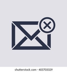 email  icon,  isolated. Flat  design.