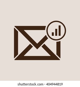 email  icon,  isolated. Flat  design.