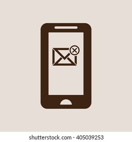 email  icon,  isolated. Flat  design.