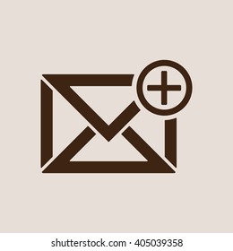 email  icon,  isolated. Flat  design.