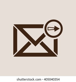 email  icon,  isolated. Flat  design.