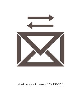   email  icon,  isolated. Flat  design.
