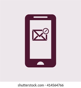 email  icon,  isolated. Flat  design.