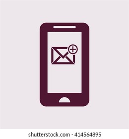 email  icon,  isolated. Flat  design.