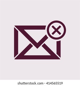 email  icon,  isolated. Flat  design.