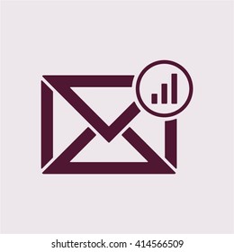email  icon,  isolated. Flat  design.